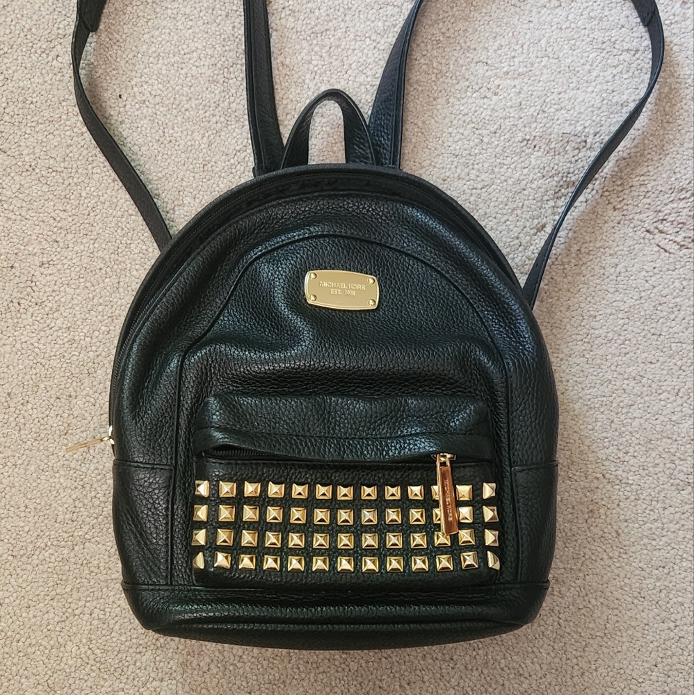 Michael Kors leather backpack purse